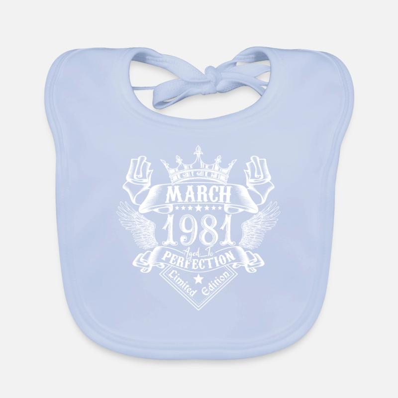 March 1981| March 1981 anniversary 1981 Organic Baby Bibs