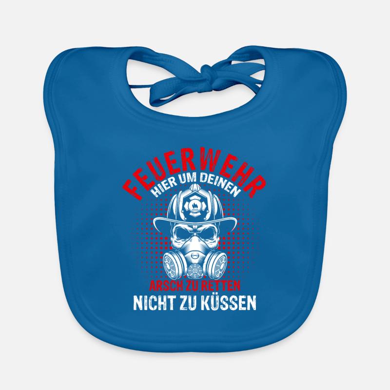Freiwillige Feuerwehr Berufsfeuerwehr Geschenk Feu Baby Bio-Lätzchen
