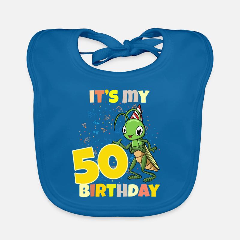 C’est ma sauterelle de 50 ans Bavoir bio Bébé