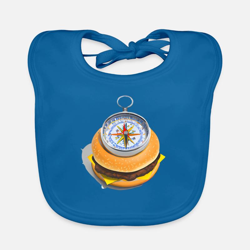 Boussole Cheeseburger Bavoir bio Bébé