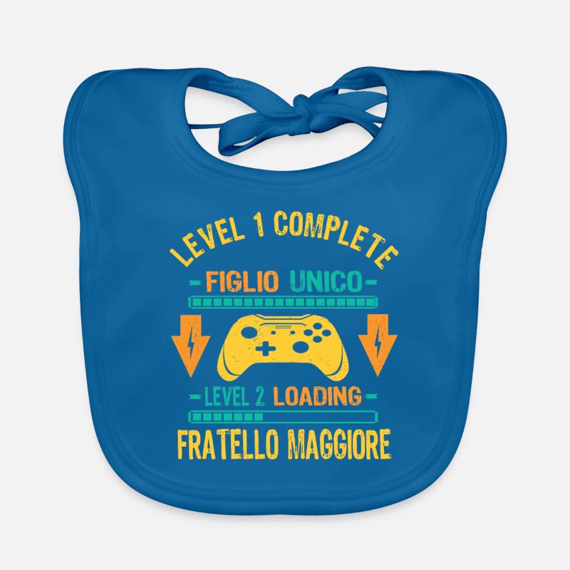 Figlio Unico Complete Fratello Maggiore Loading Baby Bio-Lätzchen