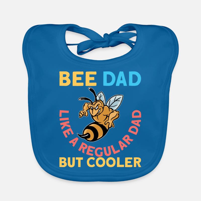 Bee Dad Bee King Beekeeper Beekeeper Gift Organic Baby Bibs