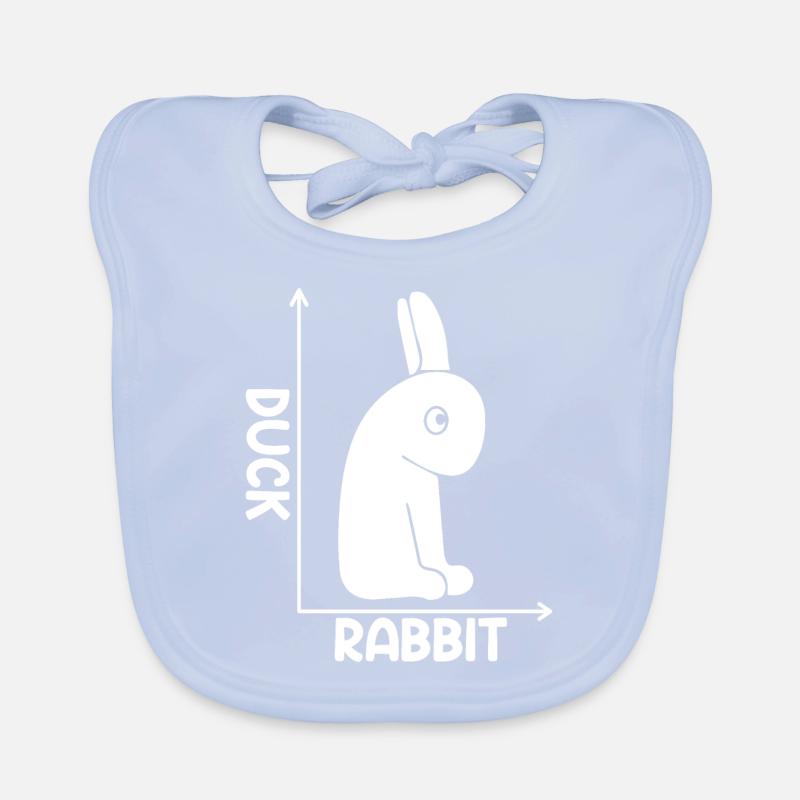 Awesome Duck Or Rabbit Optical Illusion For A Baby Bio-Lätzchen