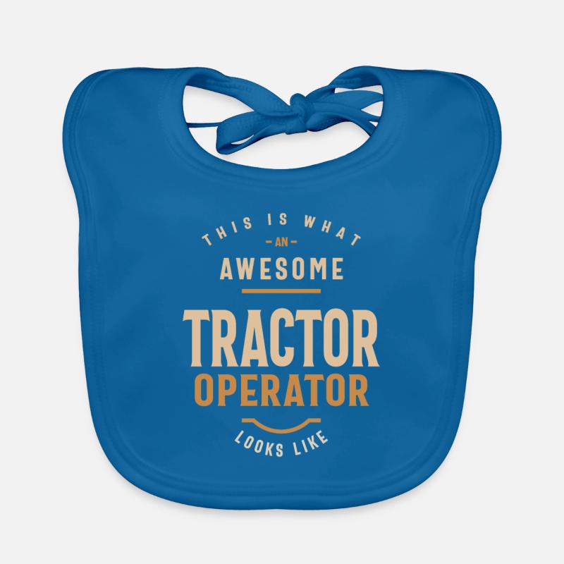 Tractor Operator Organic Baby Bibs