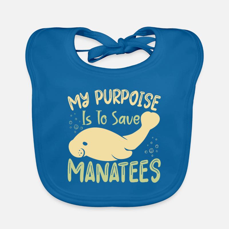 deep inside i am a manatee Baby Bio-Lätzchen