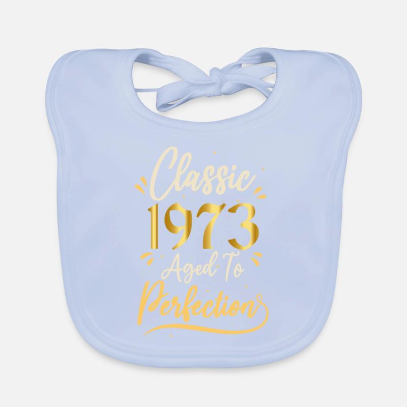 Birthday 1973 gift 1973 Classic 1973 Organic Baby Bibs
