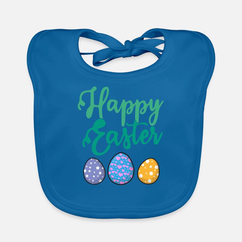 Happy Easter Funny Easter Rabbit Easter Eggs Baby Bio-Lätzchen