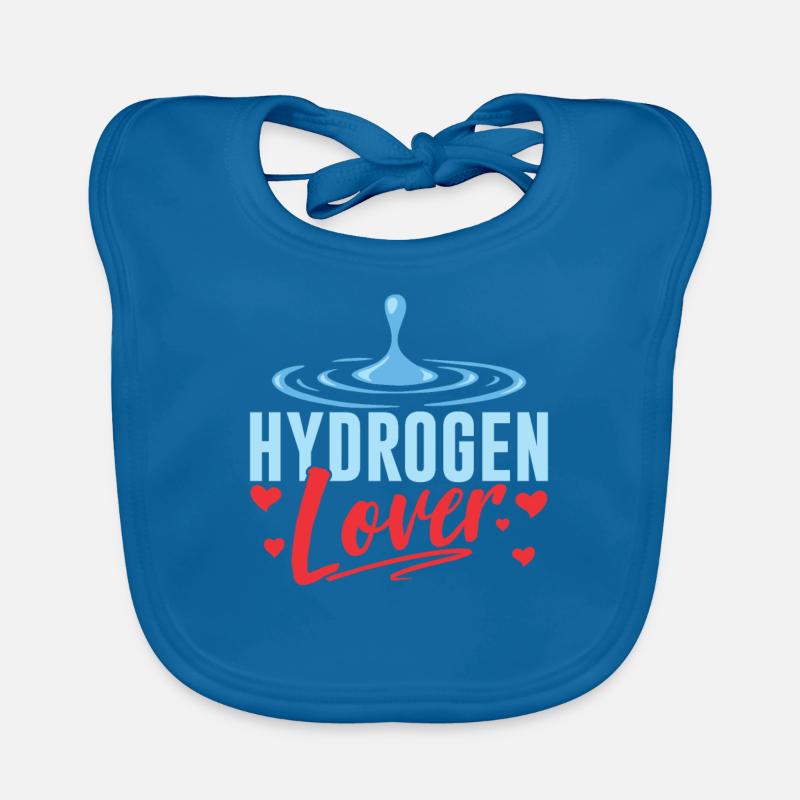 Hydrogen Lover Energy Element Hydrogen Organic Baby Bibs
