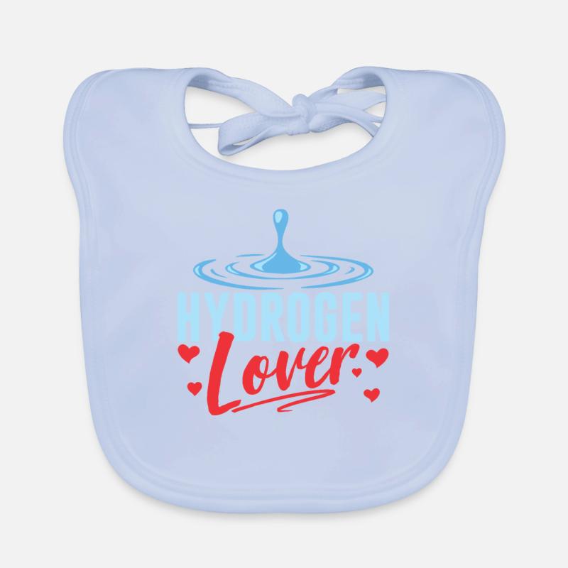 Hydrogen Lover Energy Element Hydrogen Organic Baby Bibs