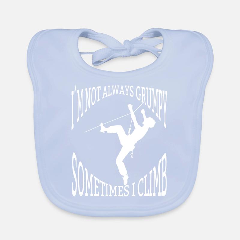 Kletterer Klettern Bergklettern Bergsteigen Berg Baby Bio-Lätzchen