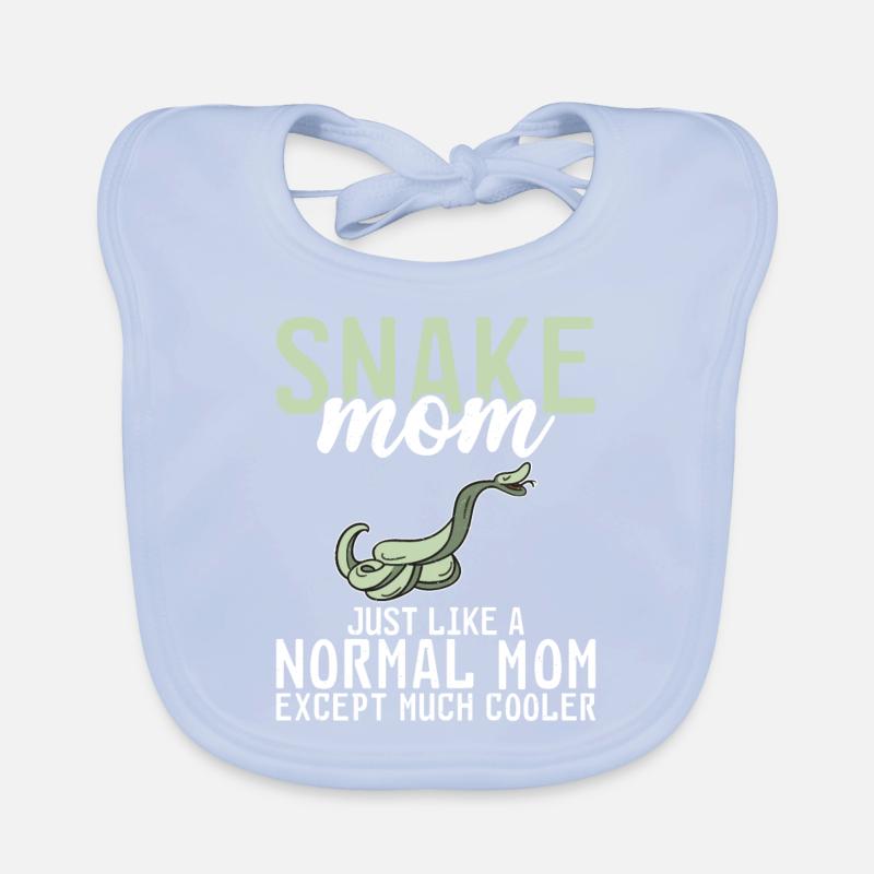 Snake Gift Snake Lover Organic Baby Bibs