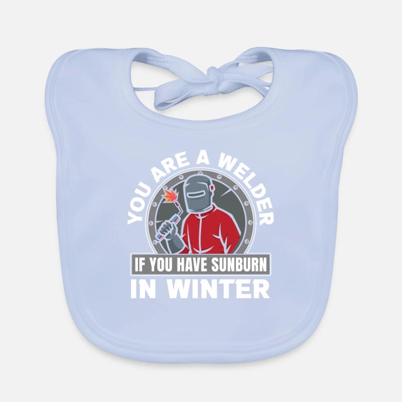 Welder Locksmith Sunburn Organic Baby Bibs