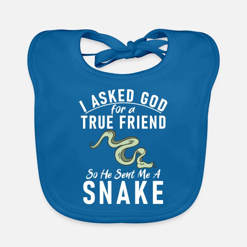 Snake Gift Snake Lover Organic Baby Bibs