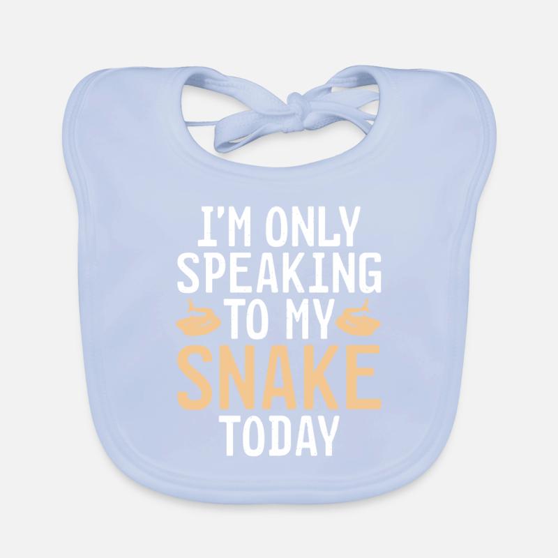 Snake Gift Snake Lover Organic Baby Bibs
