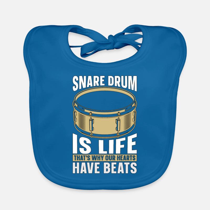 Snare Drum Is Life That's Why Drum Line Drummer Baby Bio-Lätzchen