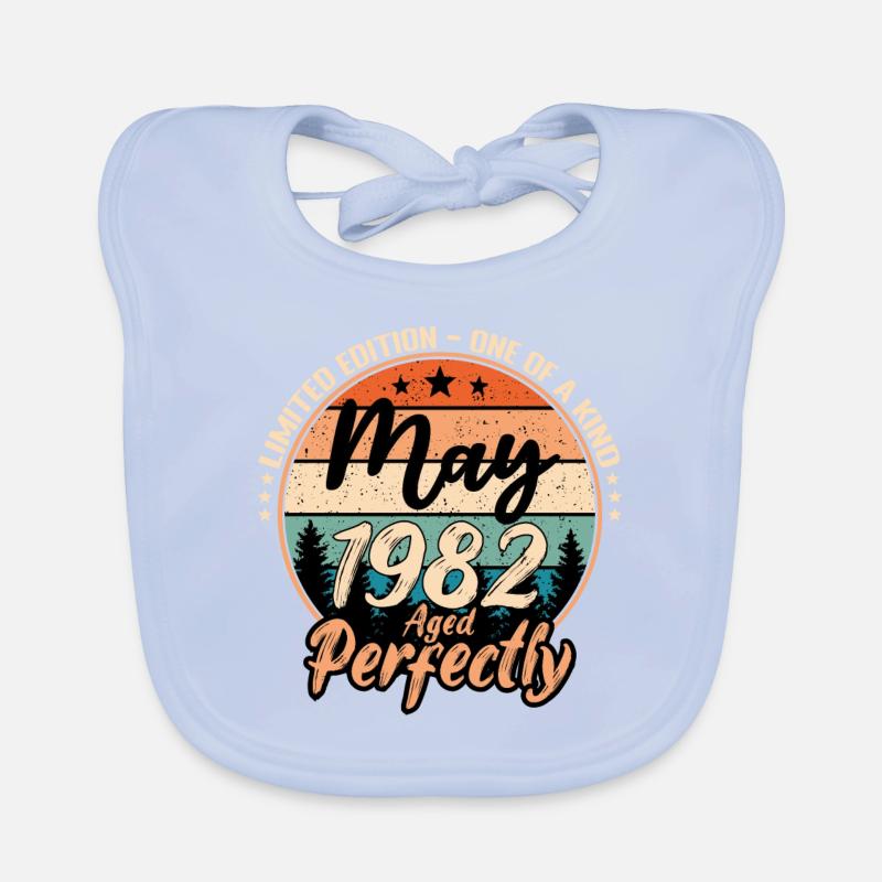 Mai 1982 Jubiläum 1982 Legenden Mai Baby Bio-Lätzchen