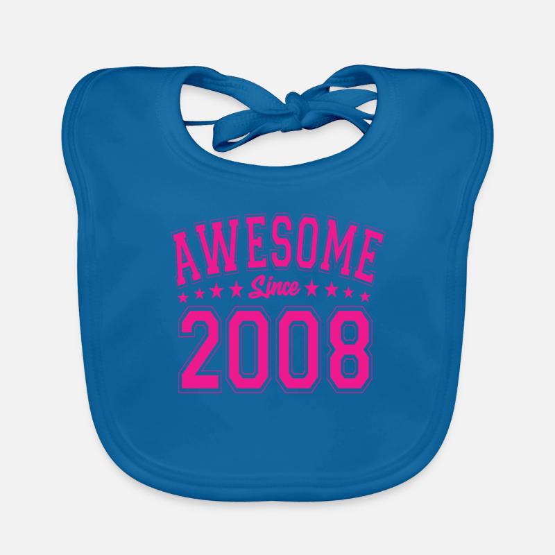 Awesome Since 2008 Geburtstag 2008 Vintage 2008 Baby Bio-Lätzchen