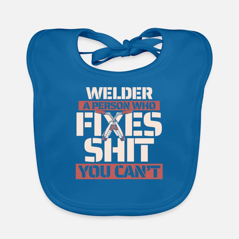 Welder Locksmith Fixer Organic Baby Bibs