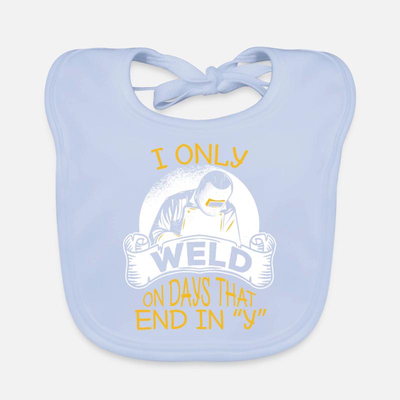 Welder locksmith funny Organic Baby Bibs