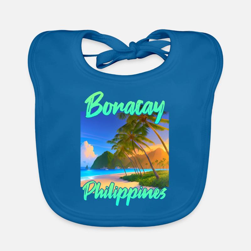 Coucher de soleil Boracay Bavoir bio Bébé