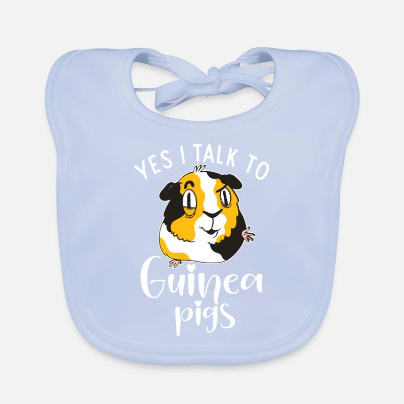 Cadeau mignon cochon d’Inde Bavoir bio Bébé