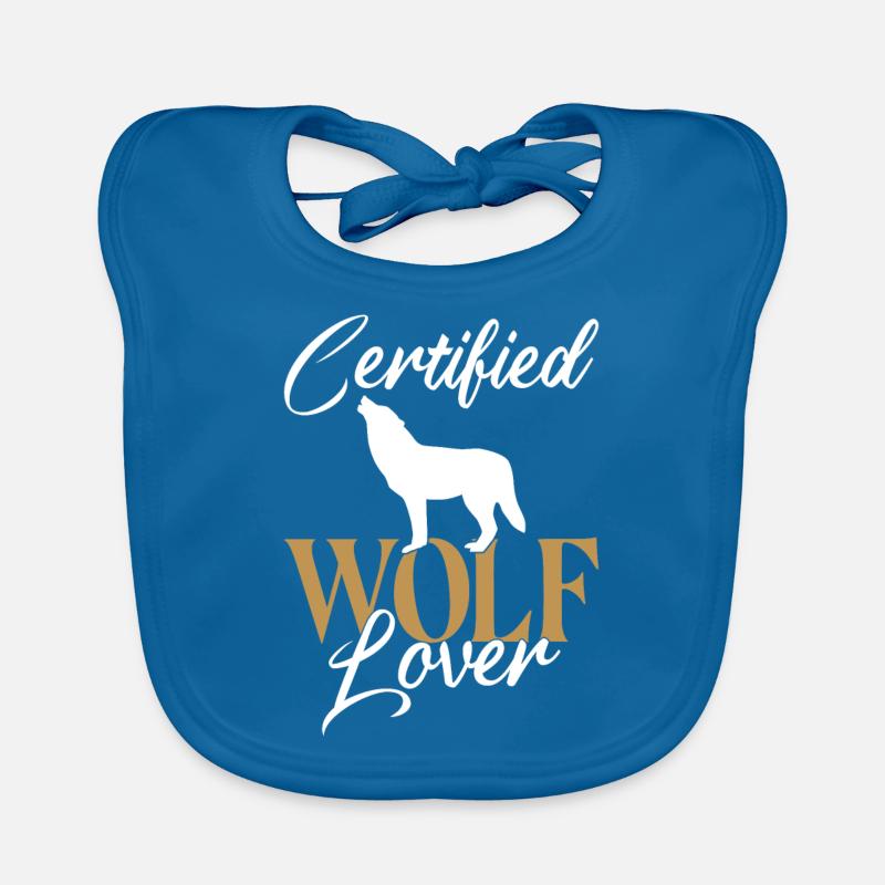 Wolf Gifts Wolf Lover Organic Baby Bibs