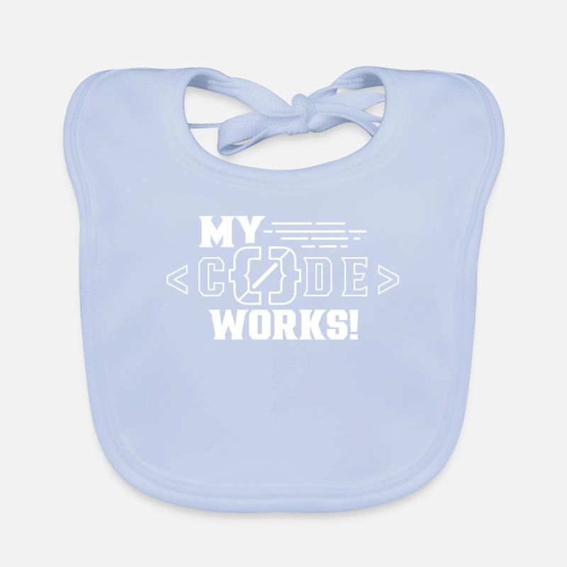 My Code Works Programming Coding Coder Bavoir bio Bébé