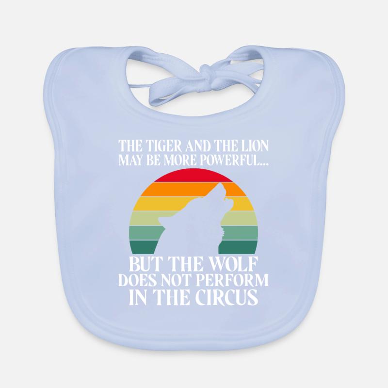 Wolf Geschenke Wolf Liebhaber Baby Bio-Lätzchen