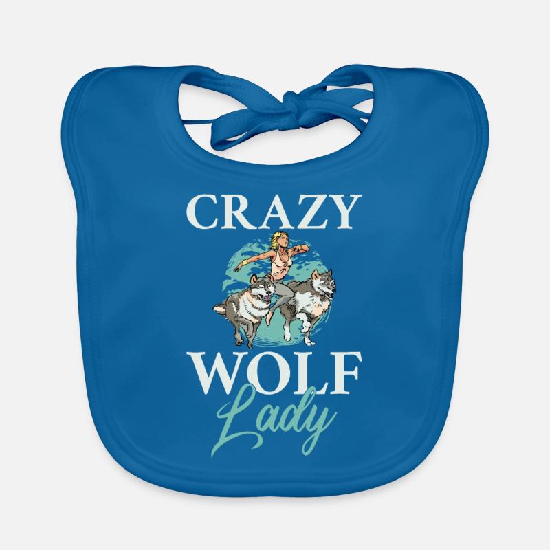 Wolf Gifts Wolf Lover Organic Baby Bibs