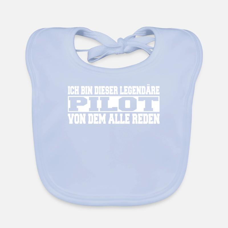 Herren Bin dieser legendäre Pilot Spruch Baby Bio-Lätzchen