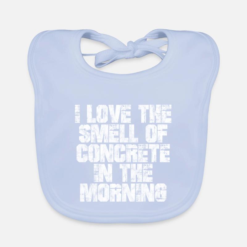 J’aime l’odeur du béton le matin 3 Bavoir bio Bébé
