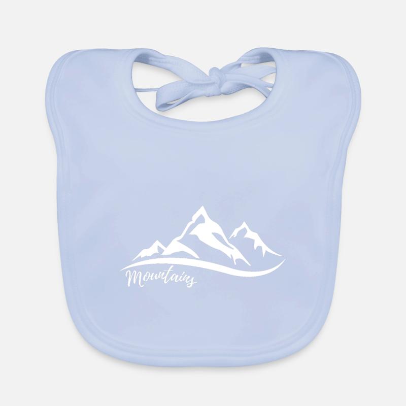 Montagnes Bavoir bio Bébé