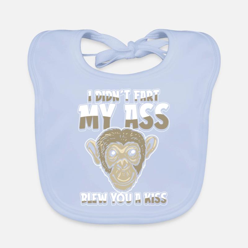 Affe Ironisch Baby Bio-Lätzchen