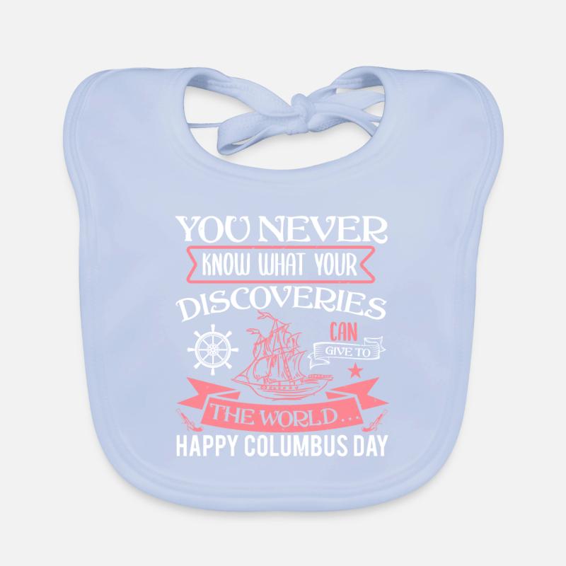 YOU NEVER KNOW WHAT YOUR DISCOVERIES THE WORLD HAP Organic Baby Bibs