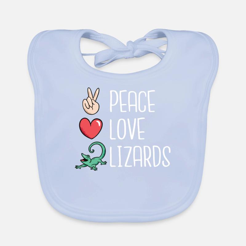 Eidechsenliebhaber Eidechse Geschenk Eidechse Besitzer Baby Bio-Lätzchen