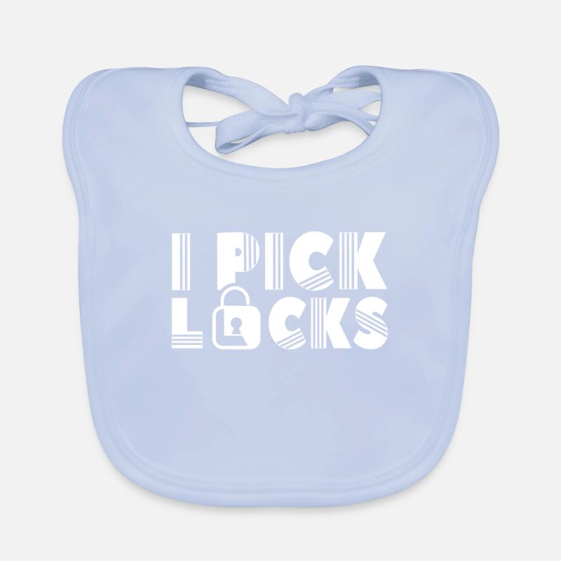 Ich Knacke Schlösser Schloss Knacker Lock Picking Baby Bio-Lätzchen