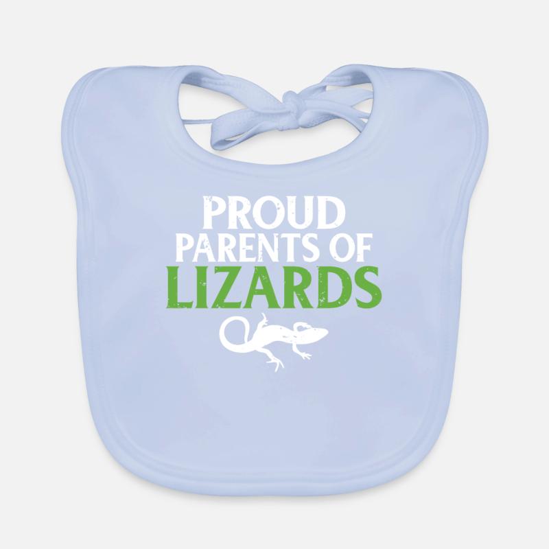 Eidechsenliebhaber Eidechse Geschenk Eidechse Besitzer Baby Bio-Lätzchen
