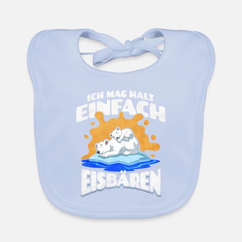 Ich Mag Halt Einfach Eisbären Baby Bio-Lätzchen