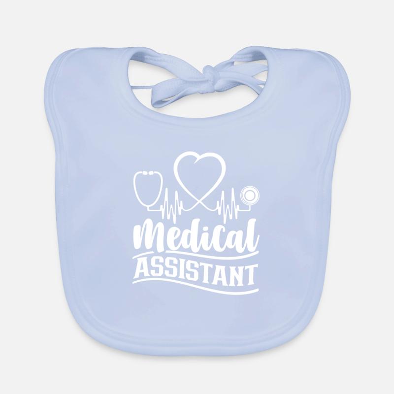 Medizinischer Assistent Krankenschwester Assistenz Baby Bio-Lätzchen