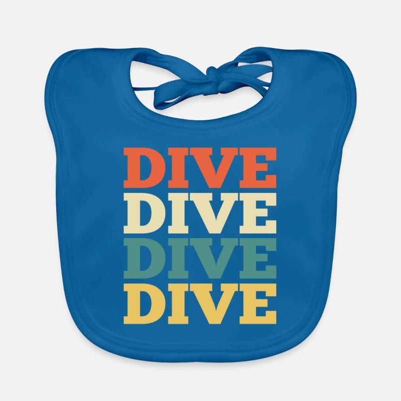 Diving Divers Organic Baby Bibs