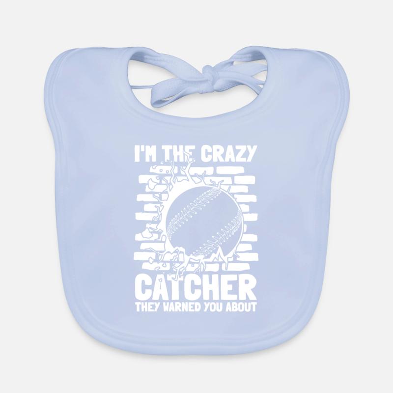 Softball Catcher Organic Baby Bibs