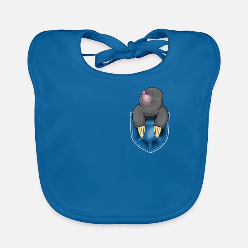 Maulwurf Agent Spion Bergarbeiter Geschenk Baby Bio-Lätzchen
