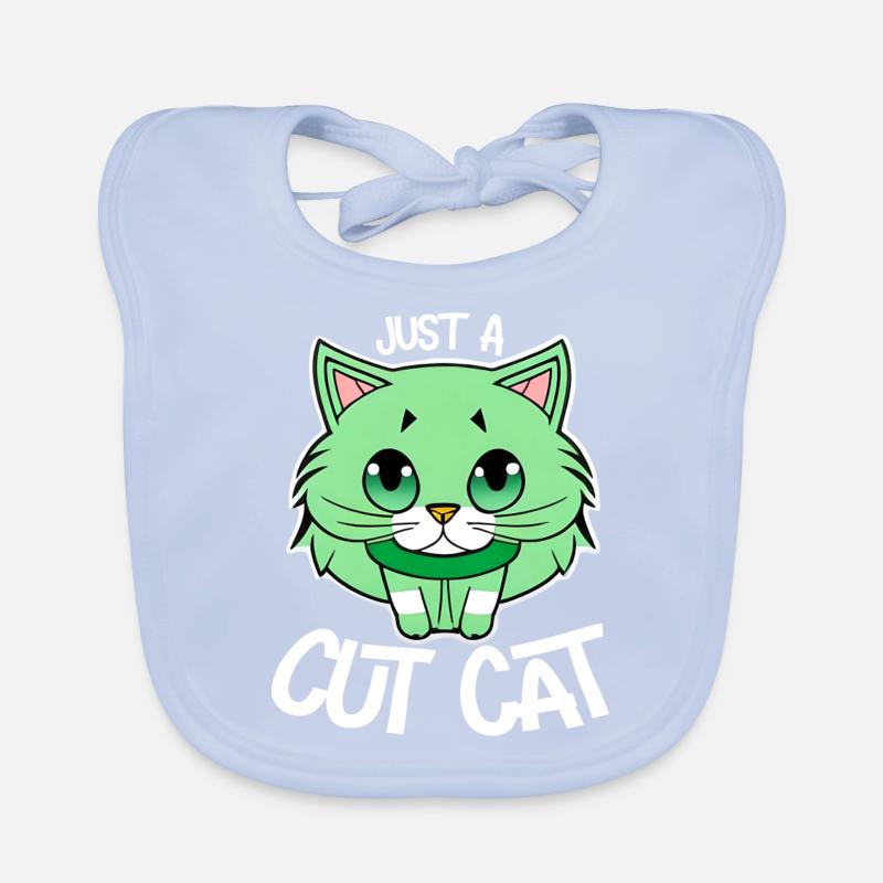 Juste un mignon petit chat Bavoir bio Bébé