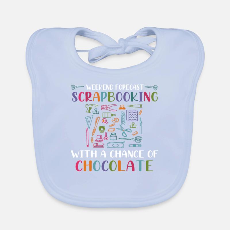 Weekend Forecast Scrapbooking with Chocolate Organic Baby Bibs