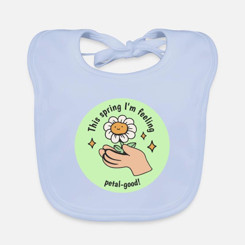 This Spring I'm Feeling Petal-Good! Bloom Spring Organic Baby Bibs