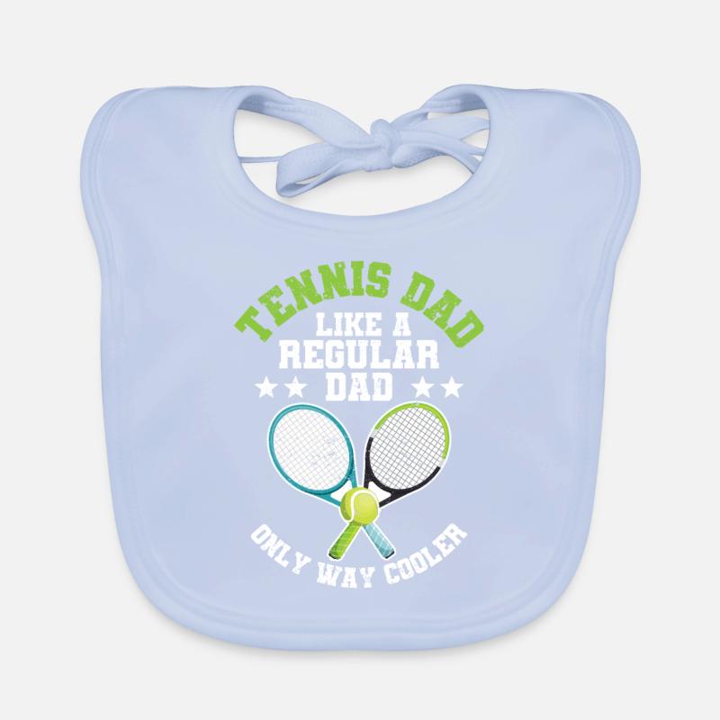Papa de tennis comme un papa normal, seulement beaucoup plus cool Bavoir bio Bébé