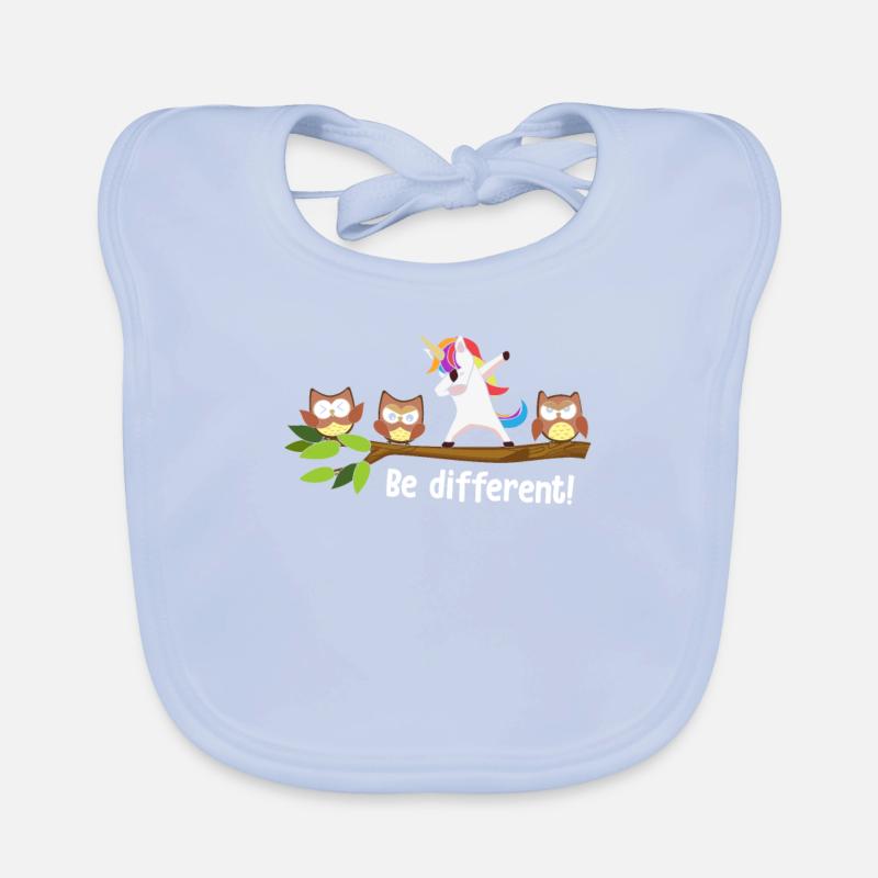 Soyez différent Dabbing Licorne Bavoir bio Bébé