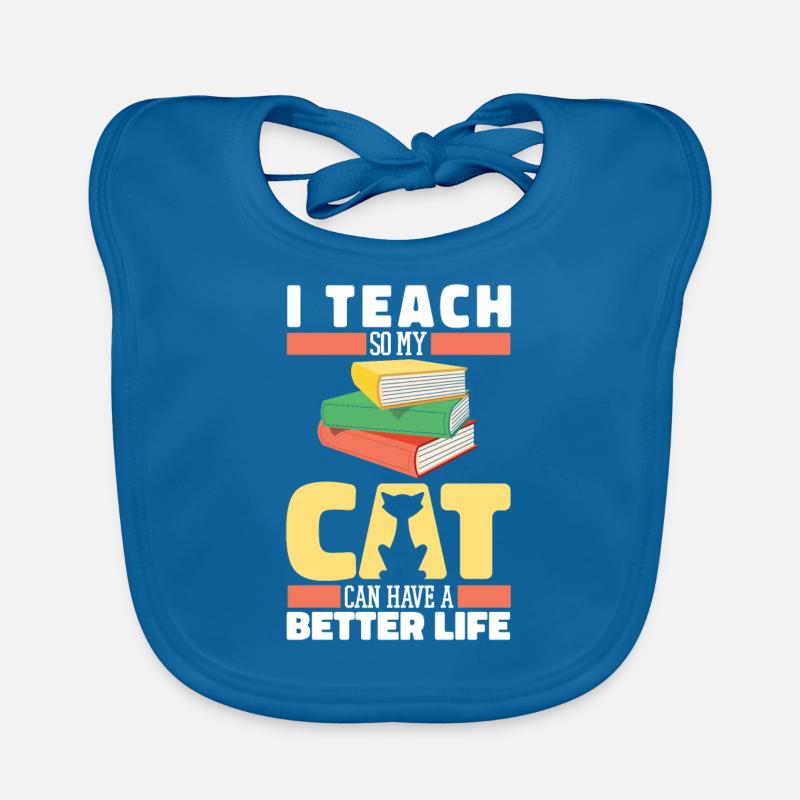 Professeur Pédagogue Chat Bavoir bio Bébé