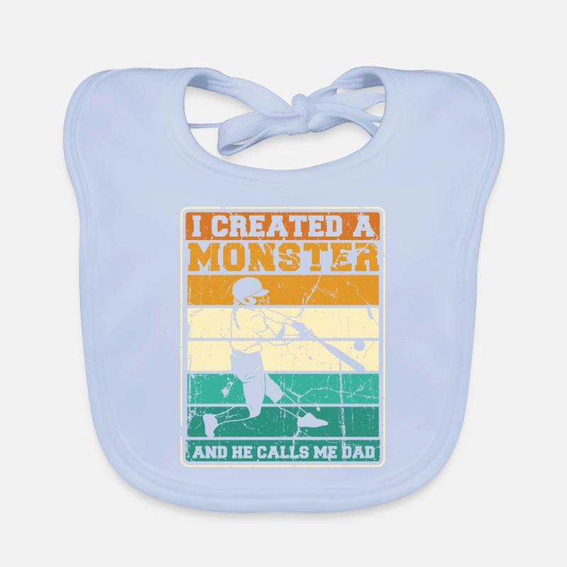 Softball Dad Organic Baby Bibs