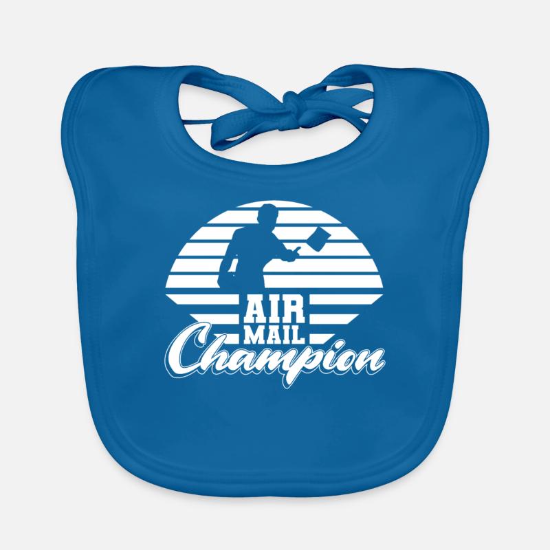 Champion de la poste aérienne - Cornhole drôle Bavoir bio Bébé
